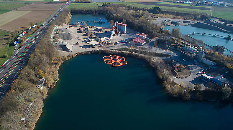 surveying a gravel pit with an UAV